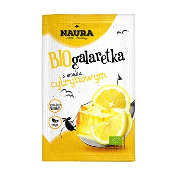 Naura, bio-galaretka o smaku cytrynowym, 38 g