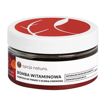 Opcja Natura, Bomba witaminowa, maseczka do twarzy z glinką czerwoną, 100 ml