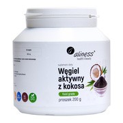Aliness Węgiel aktywny z kokosa, proszek, 200 g