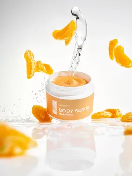Swederm Body Scrub, cukrowo-solny peeling do ciała, mandarynka, 275 g
