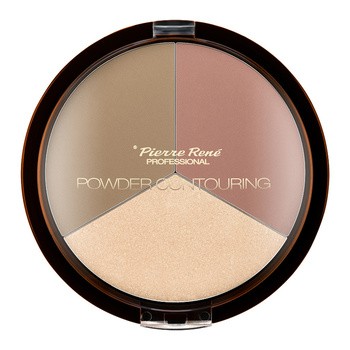 Pierre Rene Powder Contouring, pudrowa paletka do konturowania twarzy, nr 02, 23 g