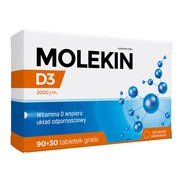 Molekin D3, 2000 j.m., tabletki powlekane, 120 szt.