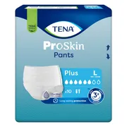 Tena Pants ProSkin Plus, majtki chłonne, rozmiar L, 10 szt.