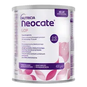 Neocate LCP, żywność specjalnego przeznaczenia medycznego, dieta hipoalergiczna, proszek,  0-12 m, 400 g