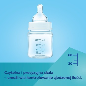Canpol Babies EasyStart Gold, butelka antykolkowa, niebieska, 120 ml, 1 szt.