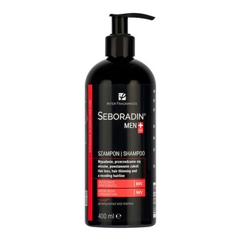 Seboradin Men, szampon przeciw wypadaniu włosów i powstawaniu zakoli, 400 ml