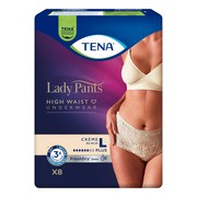 Tena Lady Pants Plus, majtki chłonne, Creme, rozmiar L, 8 szt.