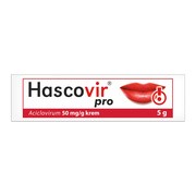 Hascovir pro, 50 mg/g, krem, 5 g