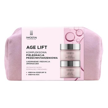 Zestaw Iwostin Age Lift, Krem na dzień do skóry normalnej i mieszanej SPF 15, 50 ml + Krem na noc do skóry normalnej i mieszanej, 50 ml