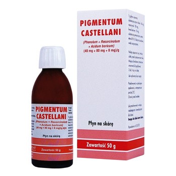 Pigmentum Castellani, płyn na skórę, 50 g