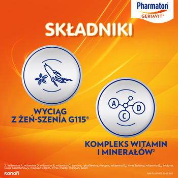 Pharmaton Geriavit, tabletki powlekane, 30 szt.