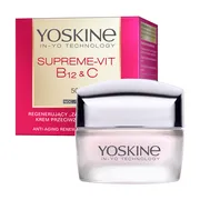Yoskine Supreme-Vit B12 & C, regenerujący krem przeciwzmarszczkowy 50+ na noc, 50 ml