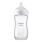 Avent, butelka szklana responsywna dla niemowląt, Natural, 240 ml, 1 szt.