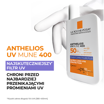 La Roche-Posay Anthelios UVMUNE 400, fluid przeciw przebarwieniom SPF50+, 50 ml