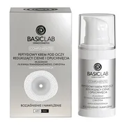 BasicLab Complementis, peptydydowy krem pod oczy redukujący cienie i opuchnięcia o lekkiej konsystencji, 15 ml
