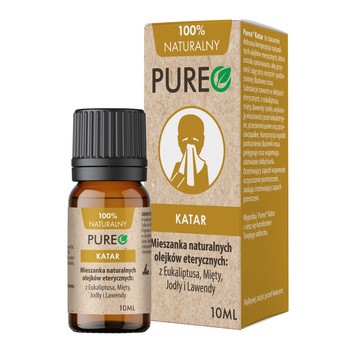 Pureo Katar, mieszanka naturalnych olejków eterycznych, 10 ml
