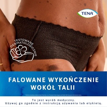 Tena Silhouette Plus, majtki chłonne, Black, rozmiar M, 12 szt.