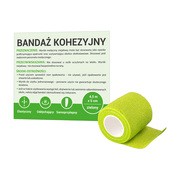 Paso, bandaż kohezyjny, 5 cm x 4,5 m, zielony, 1 szt.