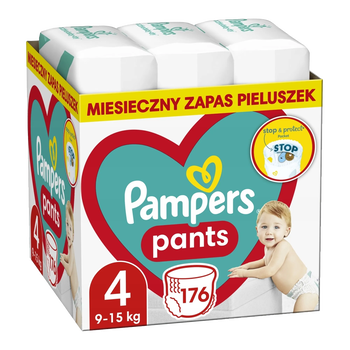 Pampers Pants 4 (9-15 kg), pieluchomajtki jednorazowe, 176 szt.