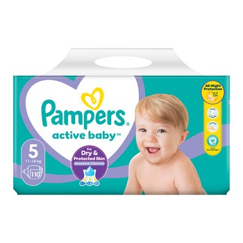 Pampers Active Baby 5 (11−16 kg), pieluszki jednorazowe, 110 szt.