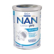 Mleko NAN Expertpro Bezlaktozowy, mleko początkowe dla niemowląt od urodzenia, 400 g