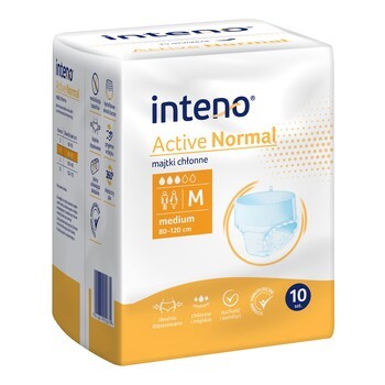 Inteno Active Normal, majtki chłonne, rozmiar M, 10 szt.