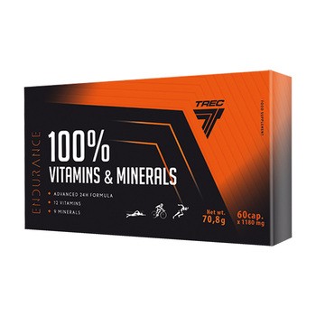 Trec 100% Vitamins & Minerals Endurance, kapsułki, 60 szt.