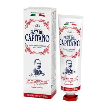 Pasta del Capitano, pasta do zębów, oryginalna receptura, cynamonowa, 75 ml