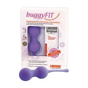 Lubexxx buggyFIT, zestaw do ćwiczeń mięśni dna miednicy dla kobiet po porodzie, żel + ciężarki