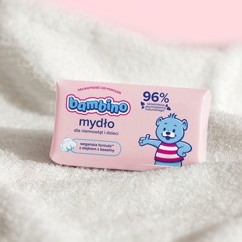 Bambino, mydło z lanoliną dla dzieci od pierwszych dni życia, 90 g