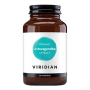 Viridian, Ekologiczna Ashwagandha, kapsułki, 60 szt.