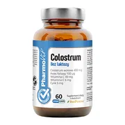 Clean Label Pharmovit, Colostrum bez laktozy, kapsułki, 60 szt.