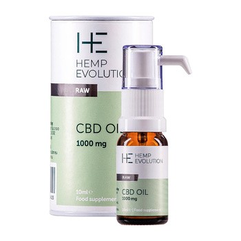 Hemp Evolution, Olejek CBD Raw 1000 mg, krople, 10 ml