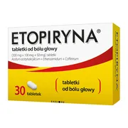 Etopiryna, tabletki od bólu głowy, 30 szt.