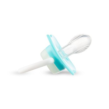 Canpol Babies, smoczek silikonowy symetryczny, Bunny&Company,18m+, niebieski, 1 szt.