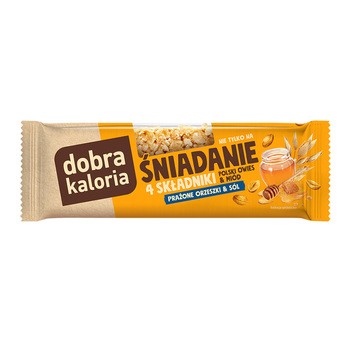 Dobra Kaloria, baton śniadanie prażone orzeszki, 35 g
