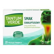 Tantum Verde smak eukaliptusowy, 3 mg, pastylki twarde, 20 szt.