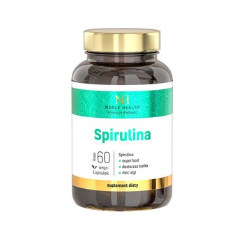 Spirulina, kapsułki, (Noble Health), 60 szt.