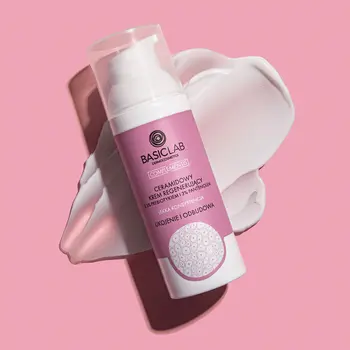 BasicLab Complementis, ceramidowy krem regenerujący o lekkiej konsystencji, 50 ml