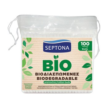 Septona Bio, biodegradowalne patyczki higieniczne, 100 szt.
