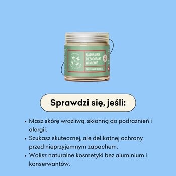 Mydlarnia 4 Szpaki, delikatny dezodorant w kremie, truskawka i werbena, 60 ml