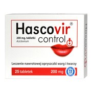 Hascovir Control, 200 mg, tabletki, 25 szt.