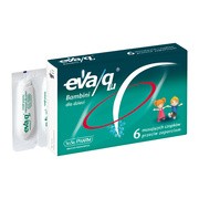 Eva/qu Bambini, czopki przeciw zaparciom dla dzieci, 6 szt.