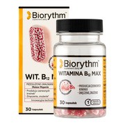 Biorythm Witamina B12 Max, kapsułki o przedłużonym uwalnianiu, 30 szt.