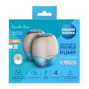 Canpol Babies Hands-Free, podwójny laktator bezprzewodowy, muszlowy, 2 szt.