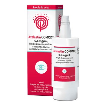 Azelastin COMOD, 0,5 mg/ml, krople do oczu, 10 ml