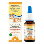 Dr Jacob's Medical, Witamina Słońca D3, krople, 20 ml
