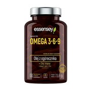 Essensey Omega 3-6-9, Olej z ogórecznika, kapsułki, 90 szt.