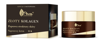AVA Złoty Kolagen, krem naprawczy dzień/noc, 50 ml