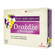 Drożdże z bratkiem, tabletki, 60 szt.
